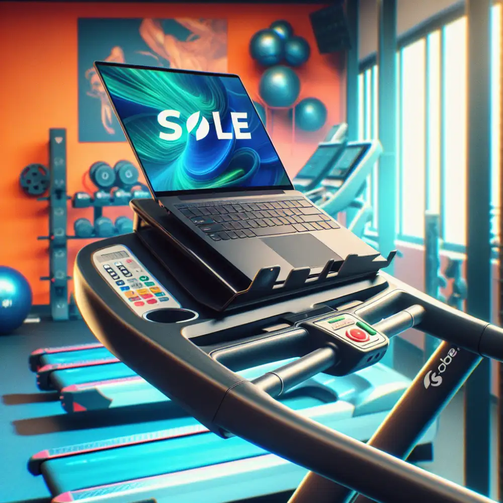 sole treadmill laptop holder