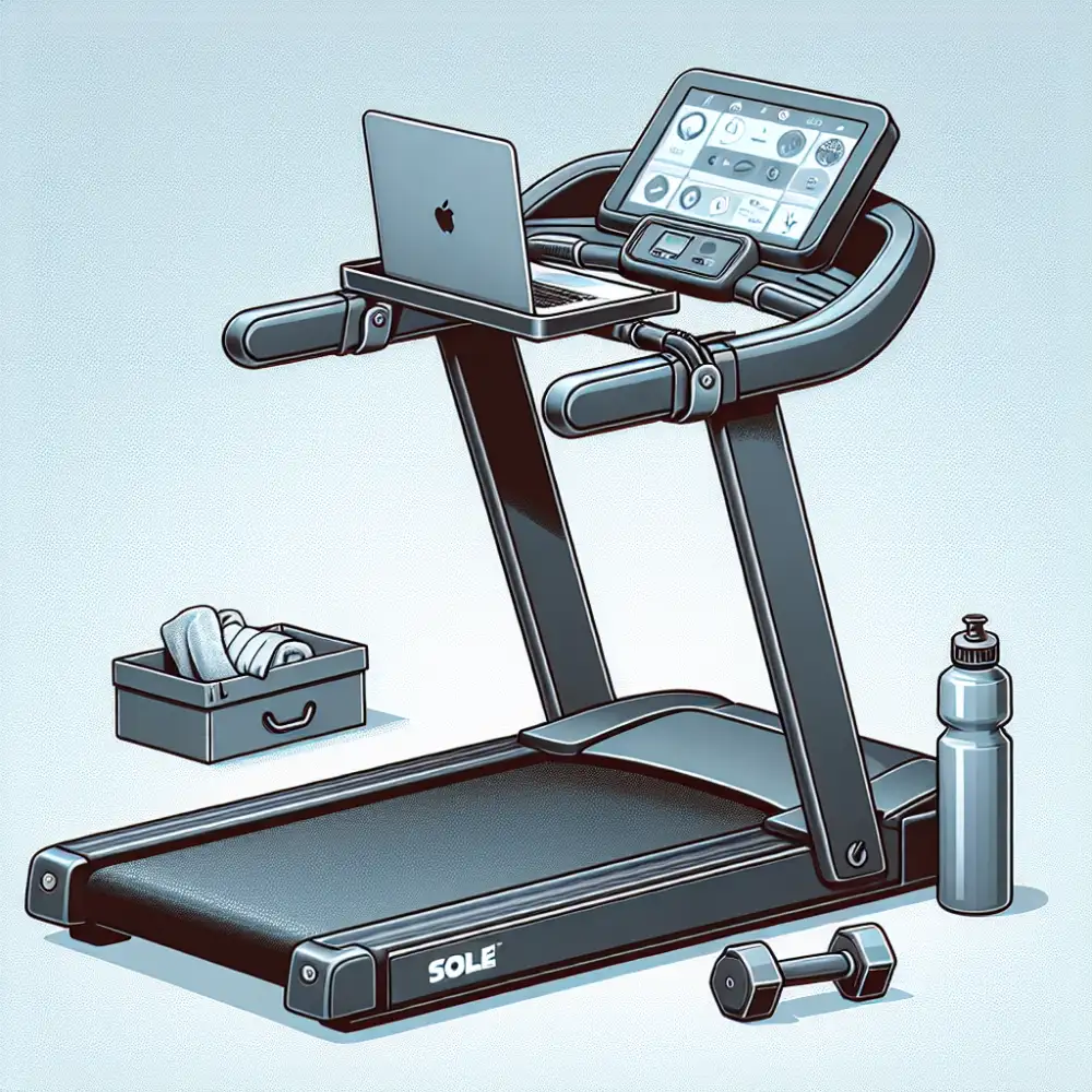 sole treadmill laptop holder