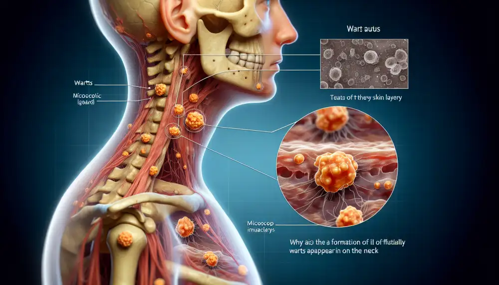 porque salen las verrugas en el cuello