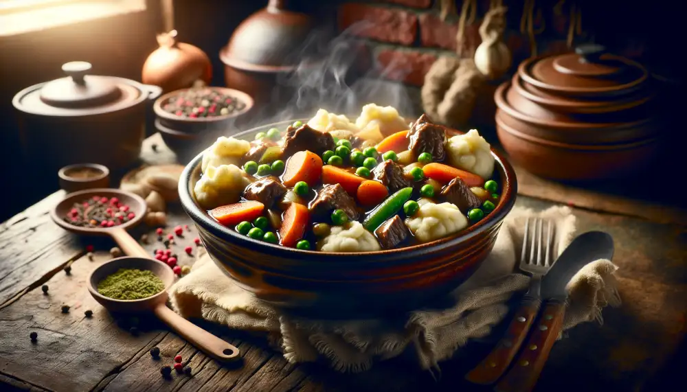 beef stew and dumplings